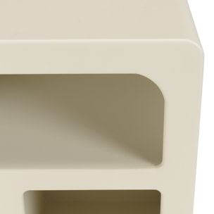 HELENA - Chevet 3 niches 50x30cm en bois peint couleur beige