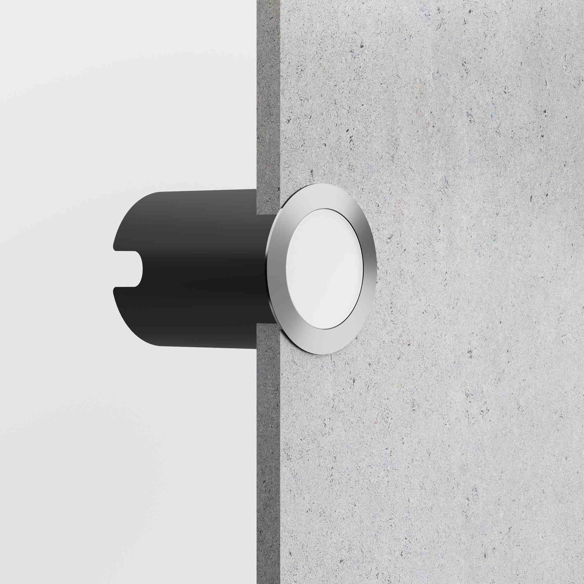 LEDS C4 Empotrable de suelo IP66-IP67 Rim ø46mm LED 1 Blanco neutro - 4000K Acero inoxidable AISI 316 17lm