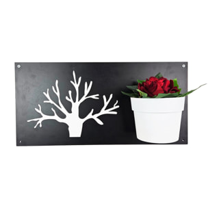 BAUM NERO ALBERO + VASETTI MAGNETIC CON ROSA