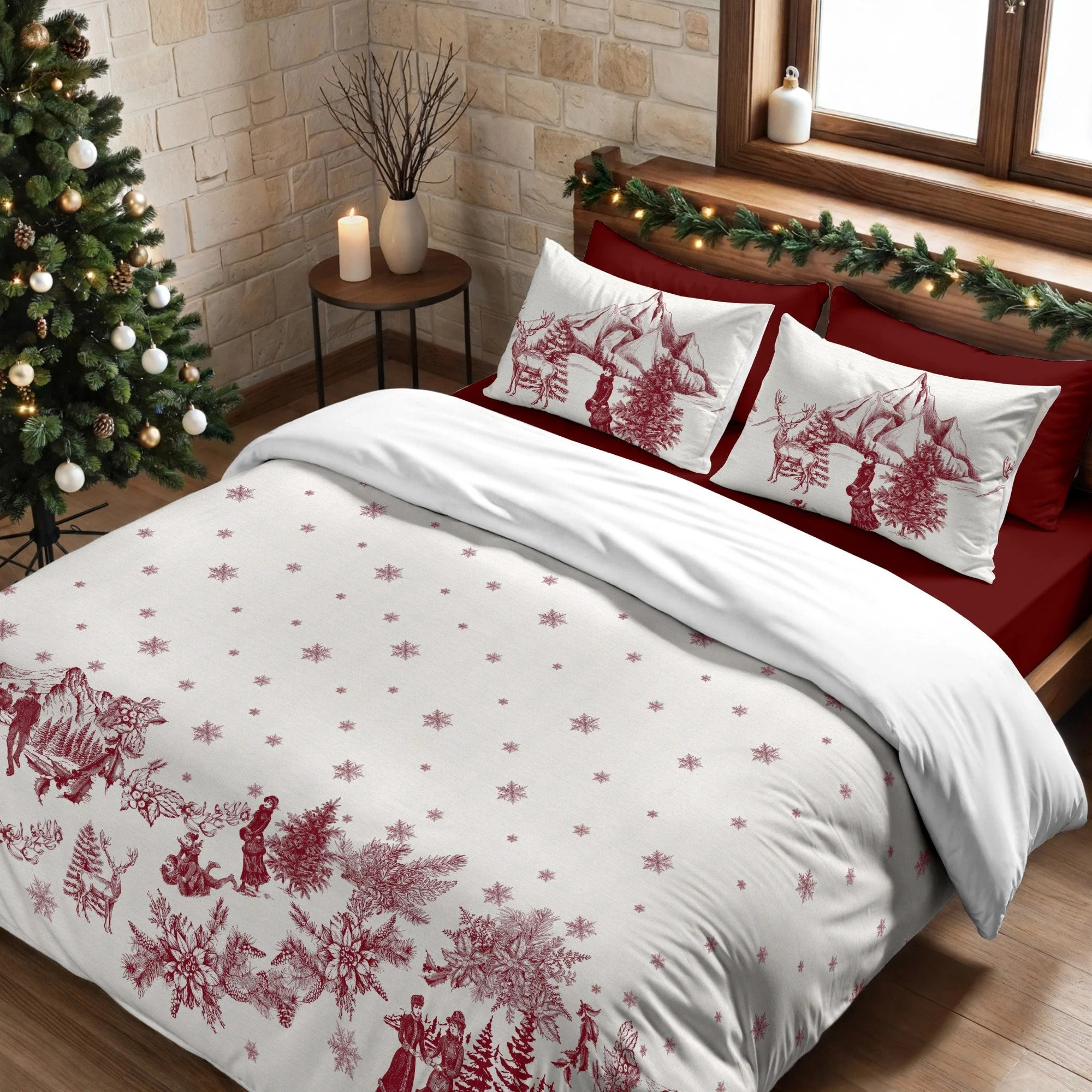 Housse de couette avec boutons-pression Toile