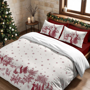 Housse de couette avec boutons-pression Toile