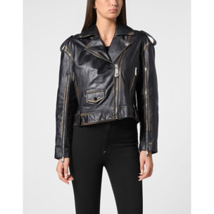 PHILIPP PLEIN Leather Jacket