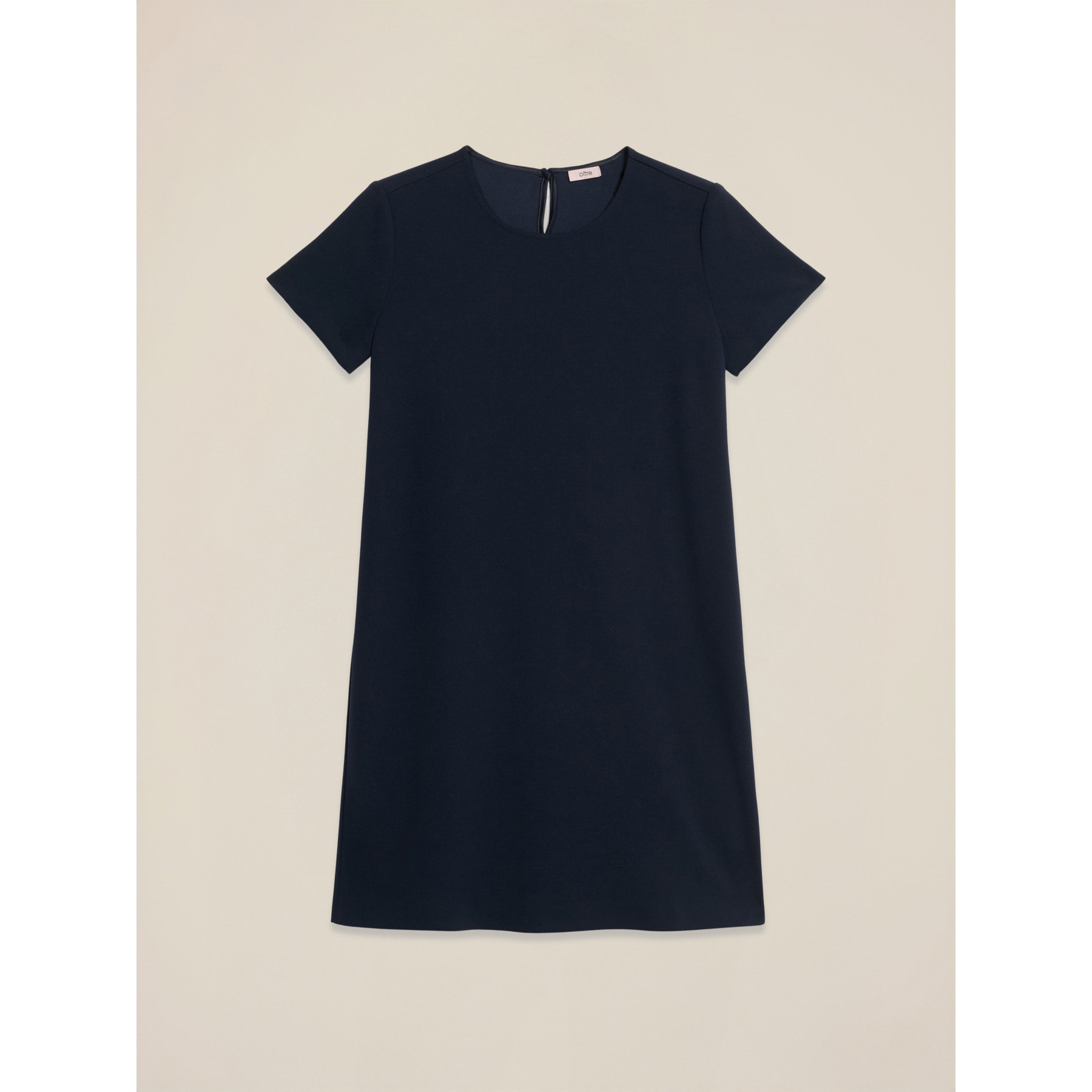 Oltre - Vestido regular en tejido fluido - Azul