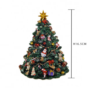 Carillon Albero Natale - Pezzi 1 - 12X16,5X12,5 - Colore: Verde - Bianchi Dino - Articoli Natalizi