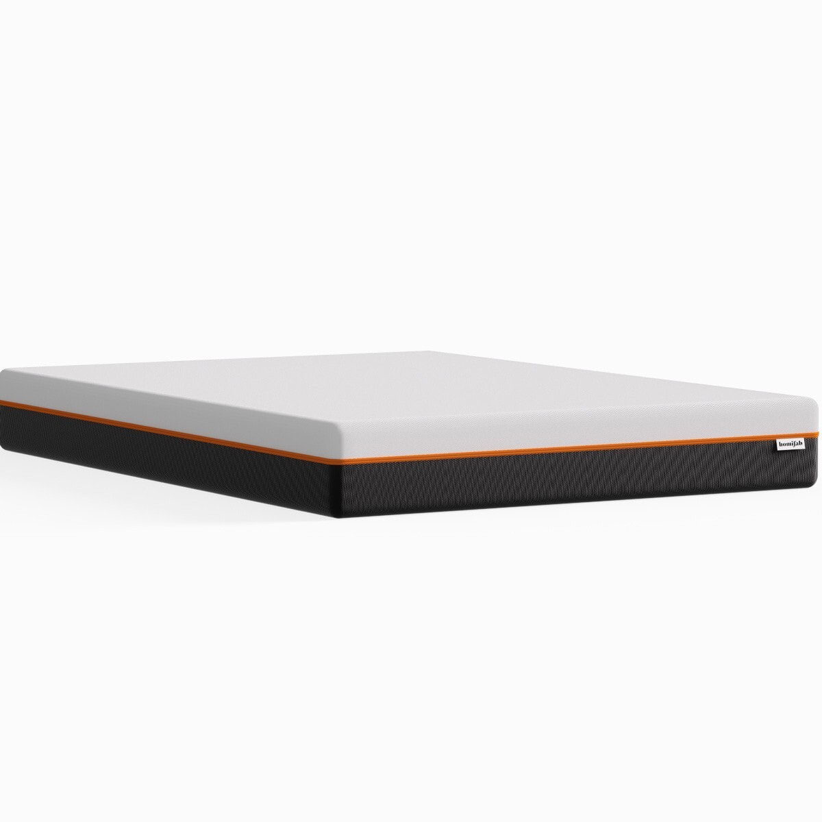 Lit en tissu bouclé + Matelas double confort - WILLIAM & DUAL CONFORT