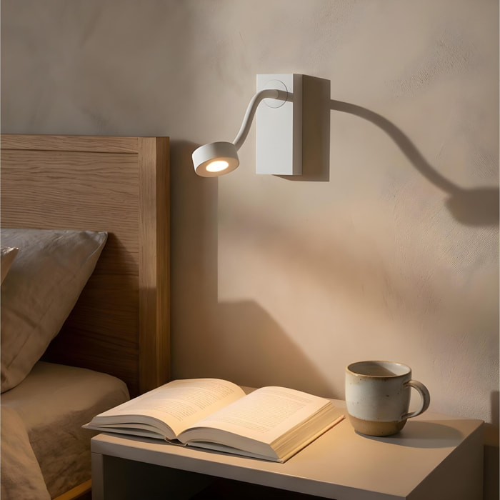 LEDS C4 Luz de lectura Link Surface LED 4 Blanco cálido - 2700K TOUCH DIMMING Blanco 121lm