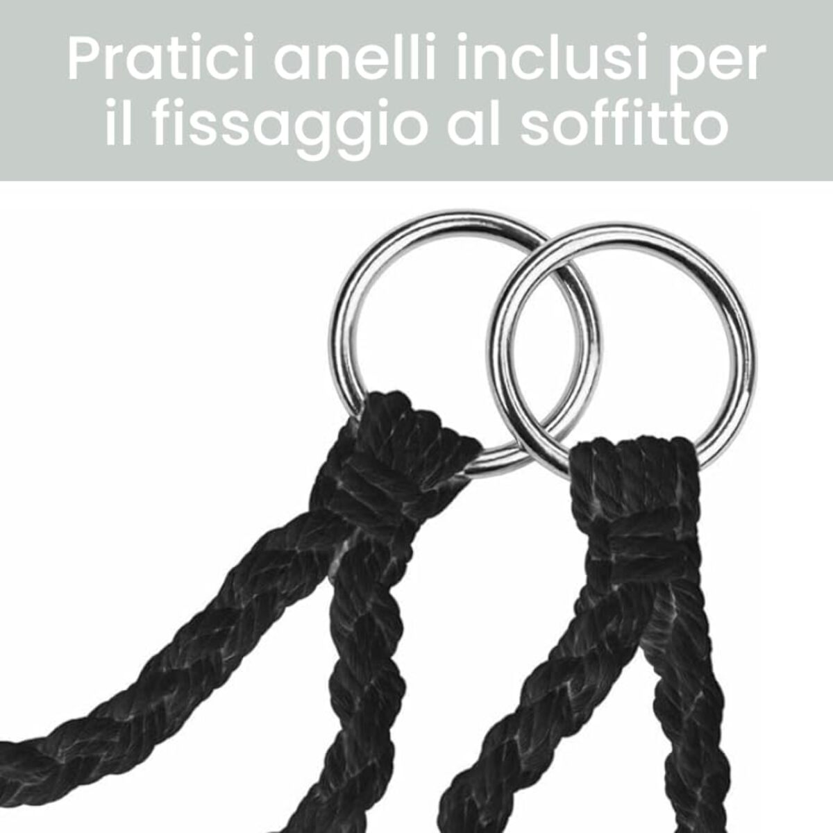 Amaca da Giardino Poltrona Sospesa Amaca da Appendere Macramè con Cuscino | Dondolo ad Uncinetto