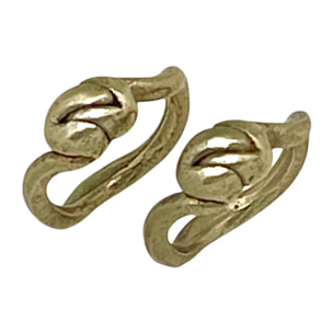 Pareja de anillos Vida en dorado chapado latón