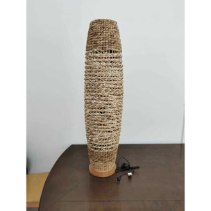 Lampada in rattan naturale da terra con attacco cm ø31h119,5