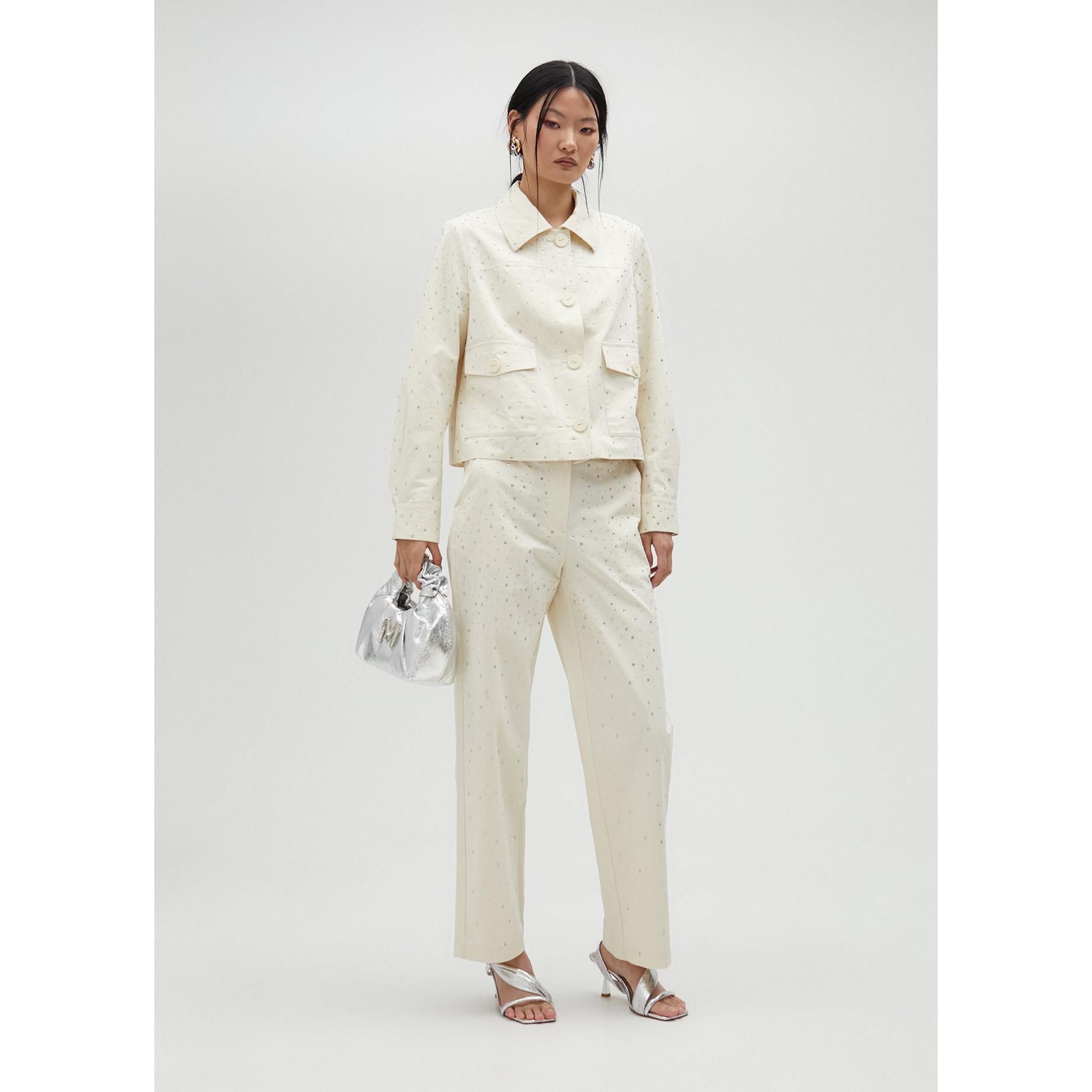 Pantaloni dettagli strass