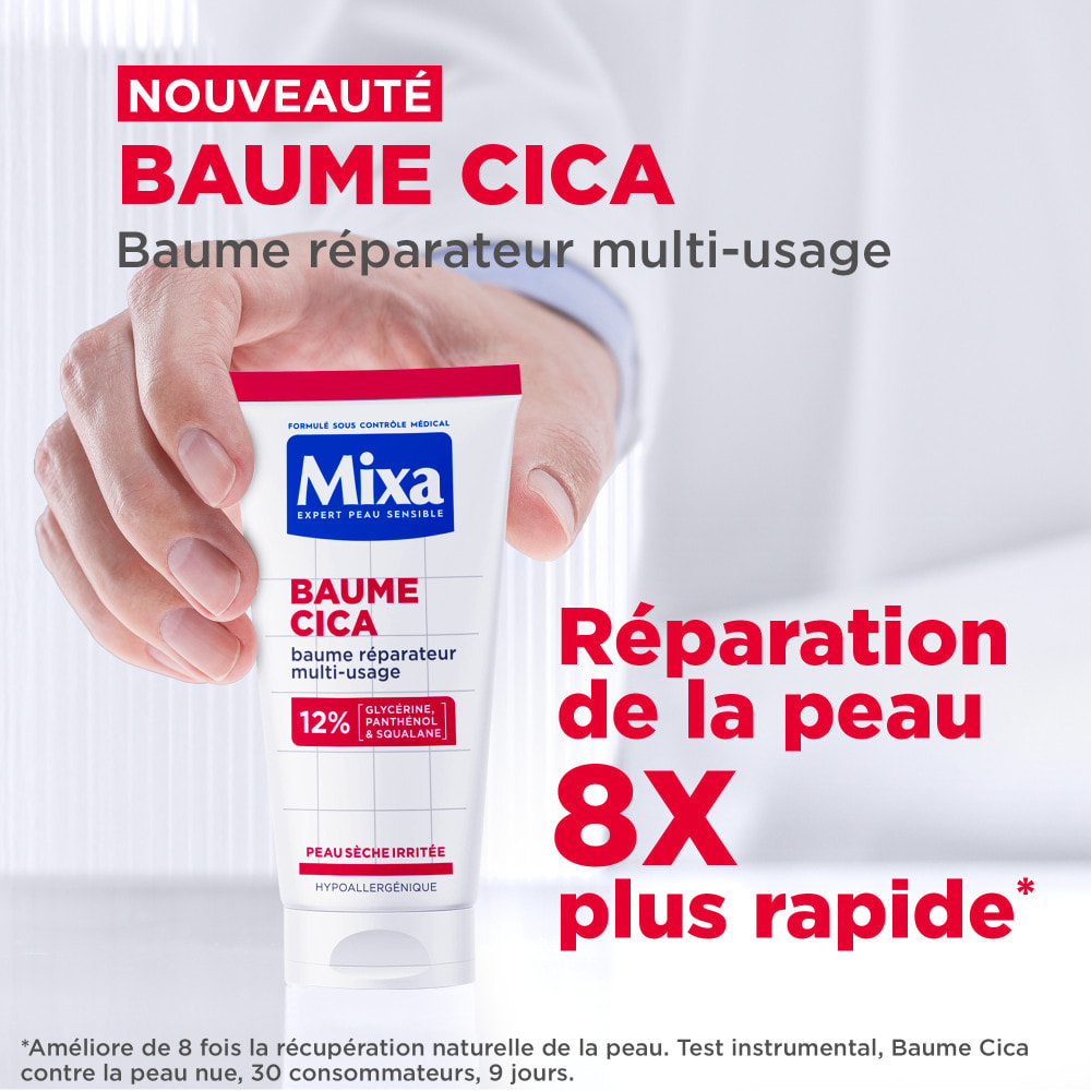 Mixa Expert Peaux Sensibles Baume réparateur pour peaux sèches irritées