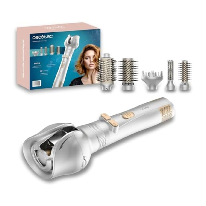 Cecotec Brosse soufflante CeramicCare 6in1 Gyro