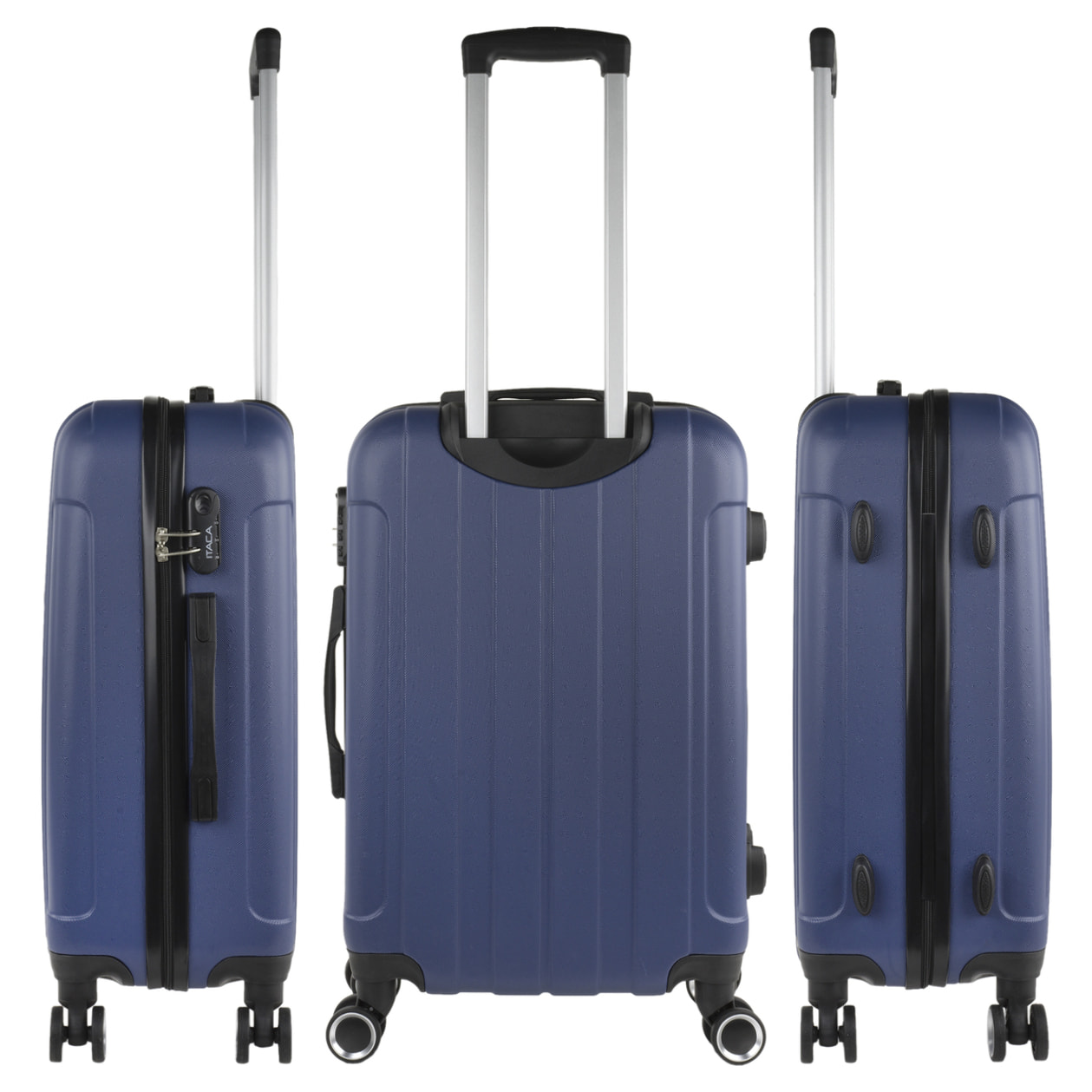 Juego De Maletas Rígidas Abs Itaca Havel Azul Vaquero