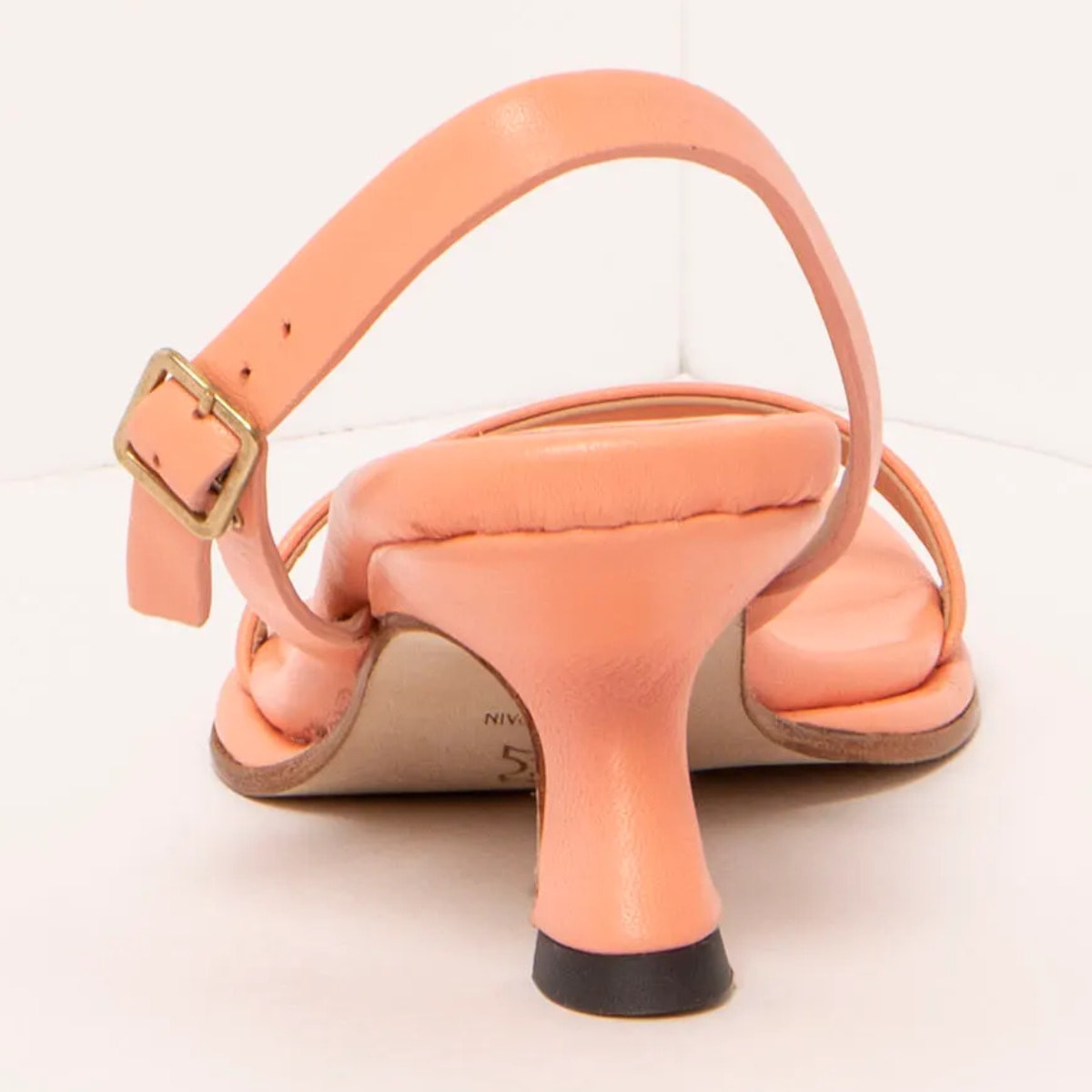 Sandalias con tacón S3164 NAPPA PEACH PINK/ GLERA color Peach pink