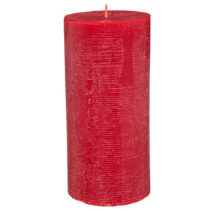 Bougie rustique - rouge - 445g