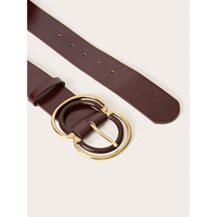 Motivi - Cinturón con hebilla doble - Burgundy