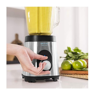 Cecotec Batidora de vaso Power Black Titanium 1800MAX Inox