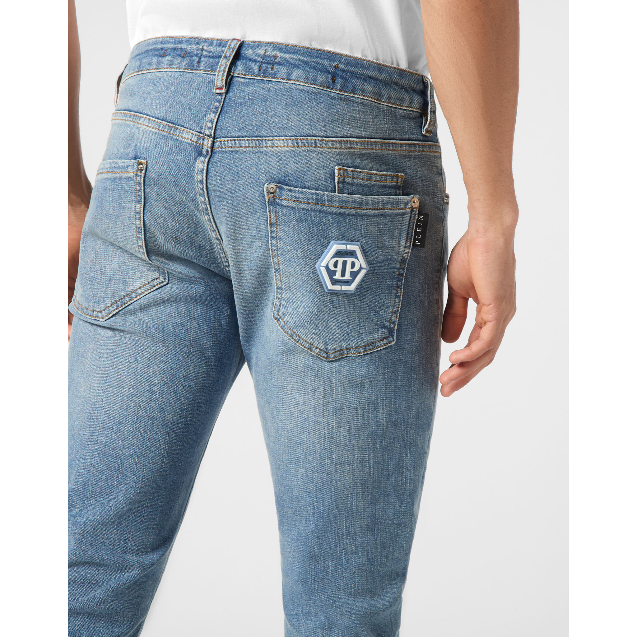 PHILIPP PLEIN Jeans taglio straight HEXAGON
