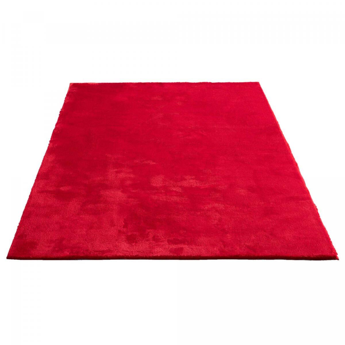 Tapis salon MITA, soft et soyeux, tapis uni à l'aspect Shaggy