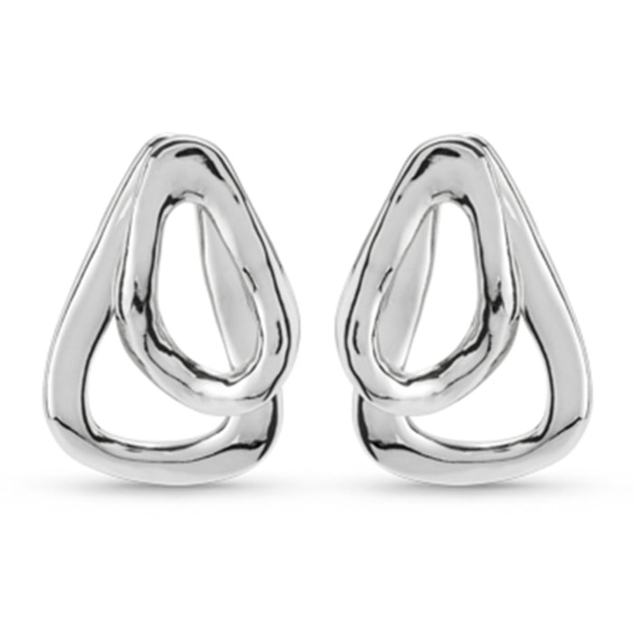 Pendiente CONNECTED PLATEADO U