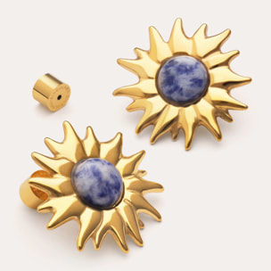 Pendientes Sole Catalina Acero Baño Oro