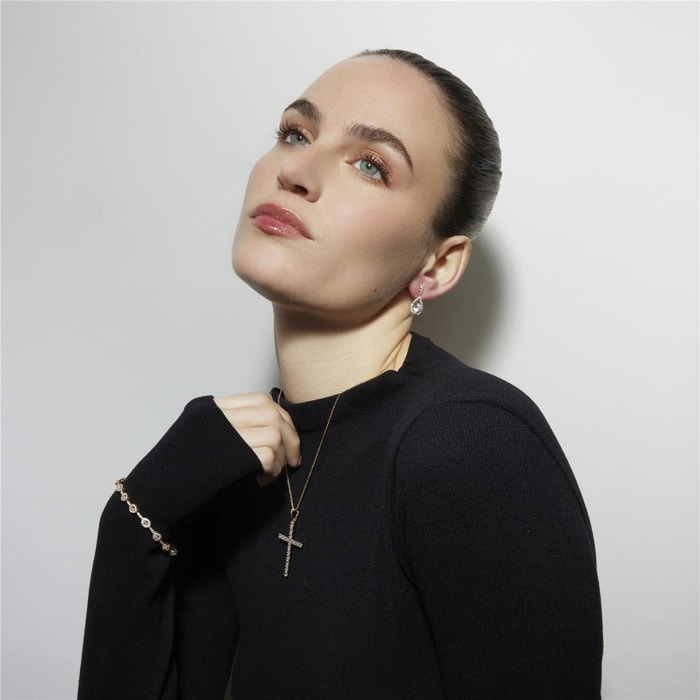 Collar con Circonita Brillante acabado oro 18k