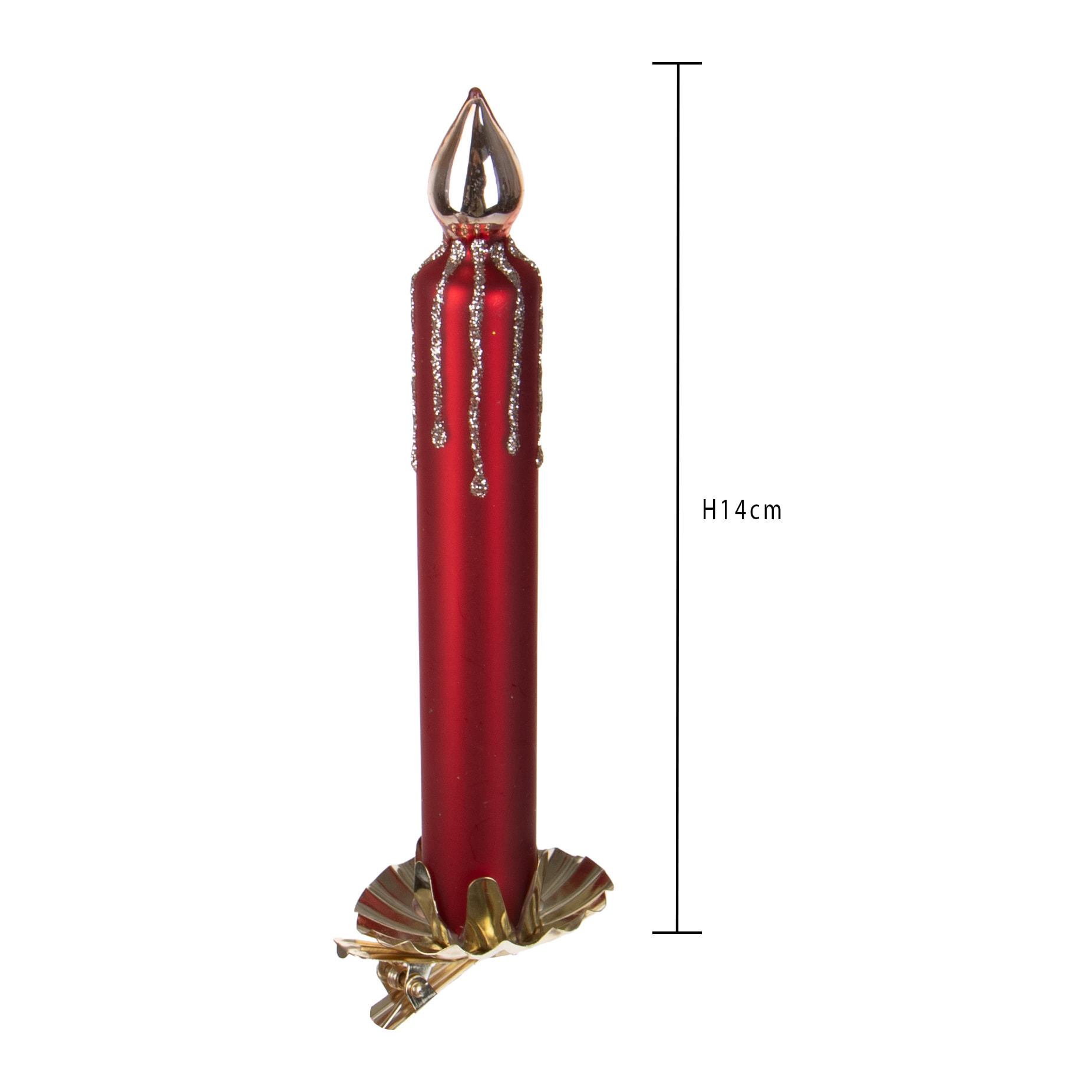 Dec.candela con clip - Pezzi 12 - ROSSO - Bianchi Dino SpA