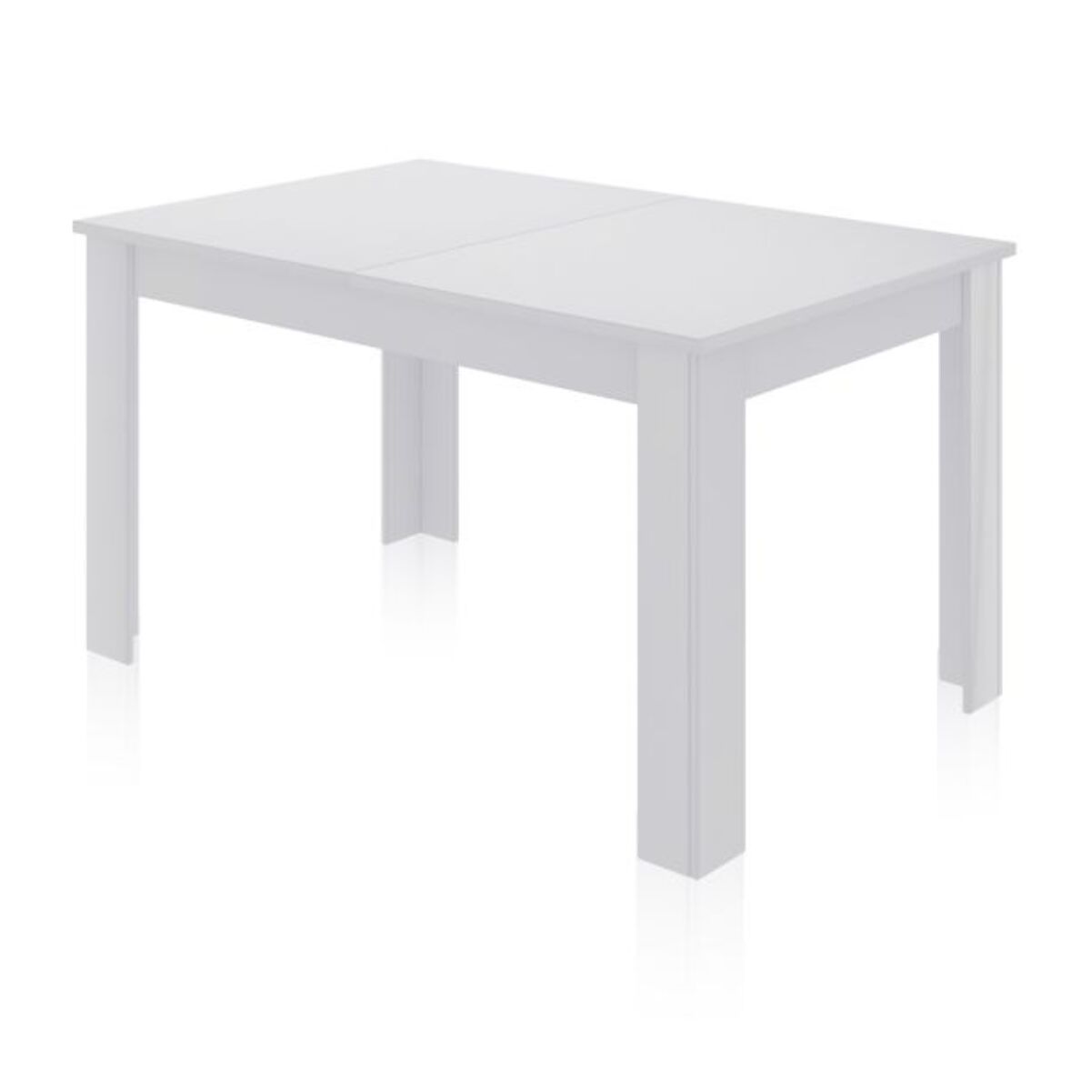 Mesa de comedor extensible Danna 140 Blanco Brillo