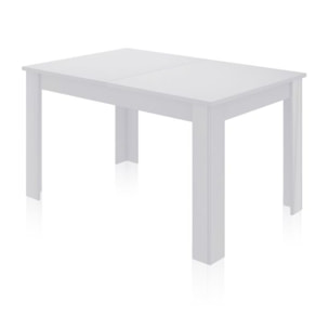 Mesa de comedor extensible Danna 140 Blanco Brillo