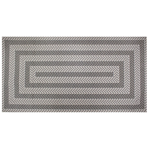 Tappeto da cucina Salice grigio titanio CON FONDO ANTISCIVOLO