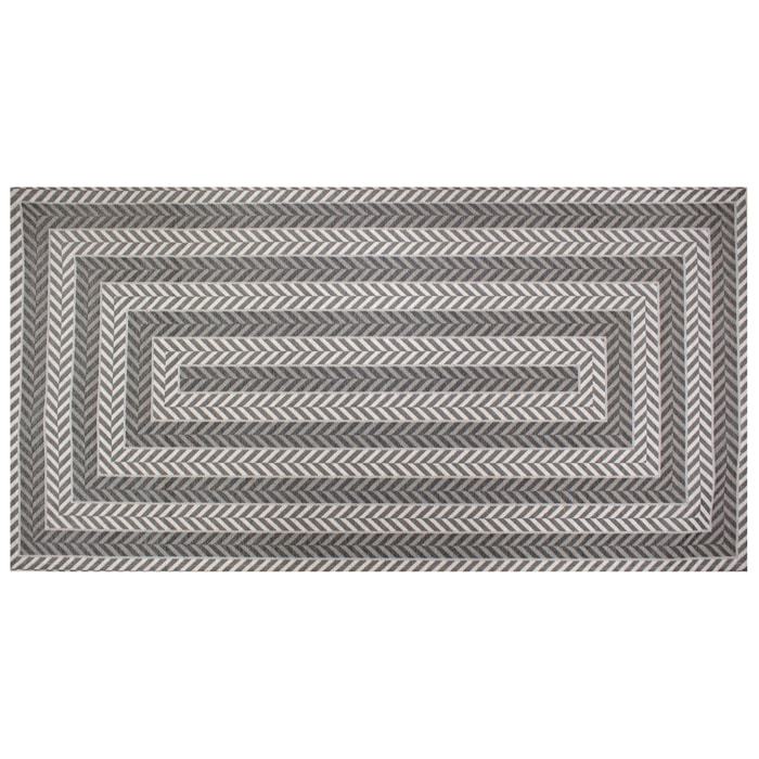 Tappeto da cucina Salice grigio titanio CON FONDO ANTISCIVOLO