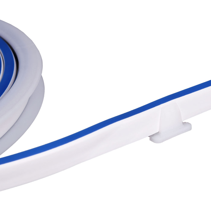 Forlight Tira LED Flexi Slim 24W Azul, Regulable ON-OFF, Resistente al Agua IP65 para Exteriores