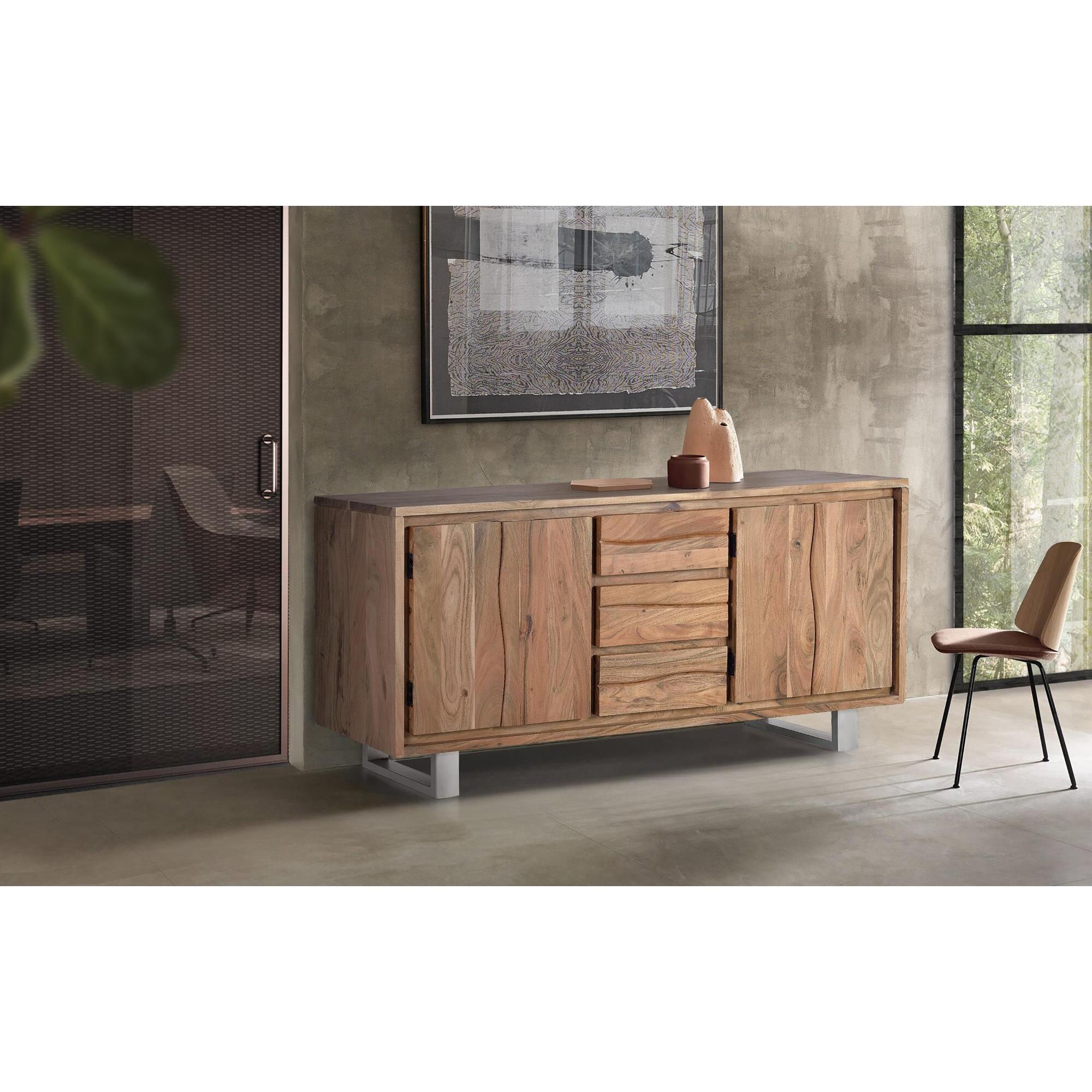 Aparador - madera de acacia - 172x45x82cm