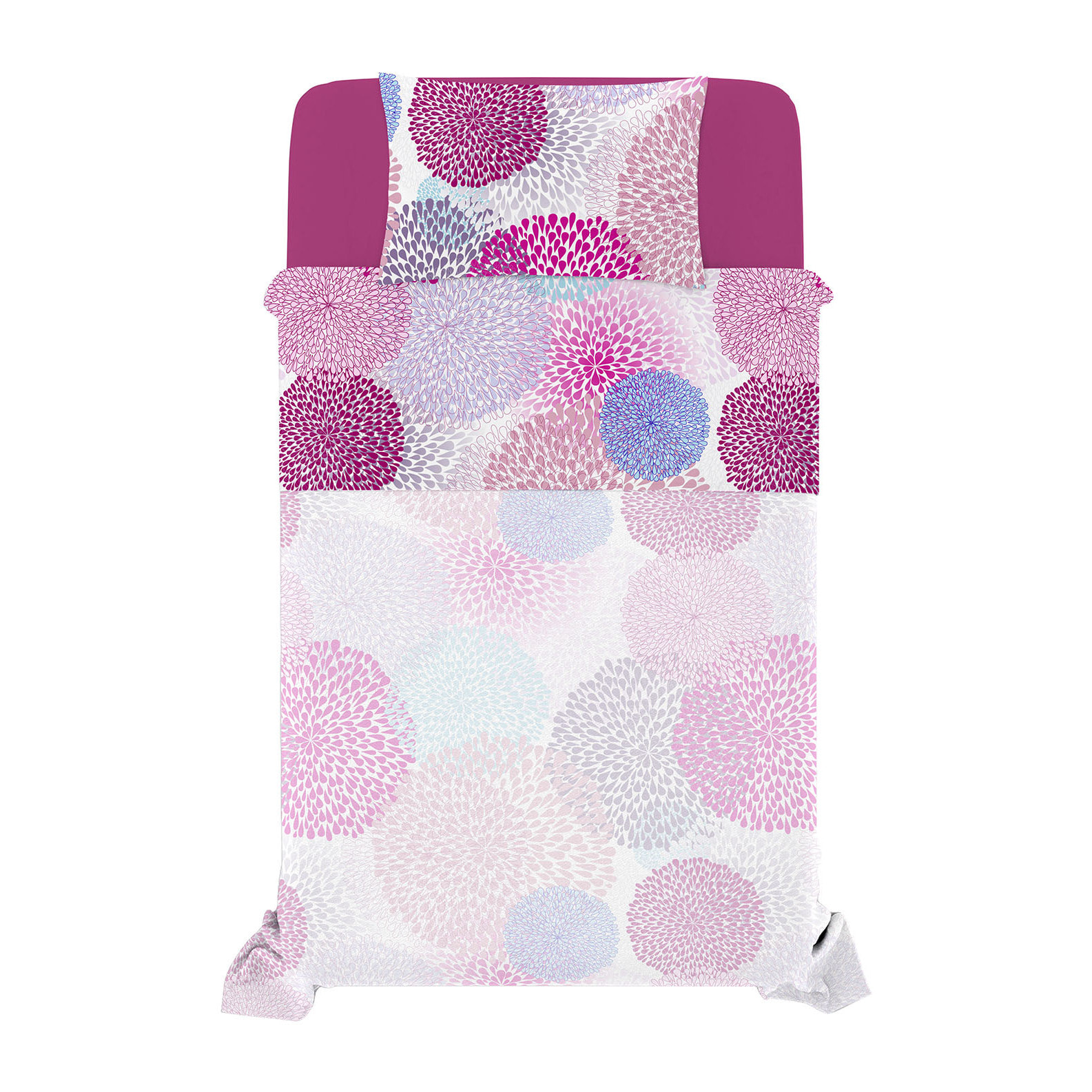 COMPLETO LETTO FANTASY PIAZZA E MEZZA - 100% MICROFIBRA