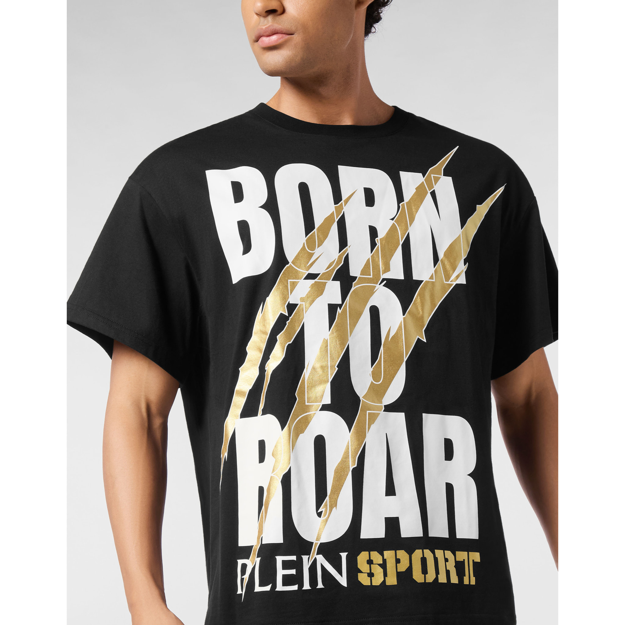 PLEIN SPORT T-shirt girocollo a maniche corte SCRATCH