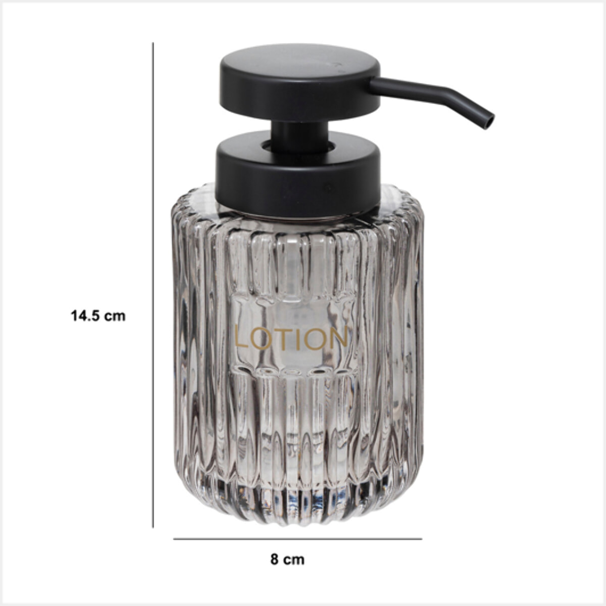 Dsitributeur à savon "Glass" gris