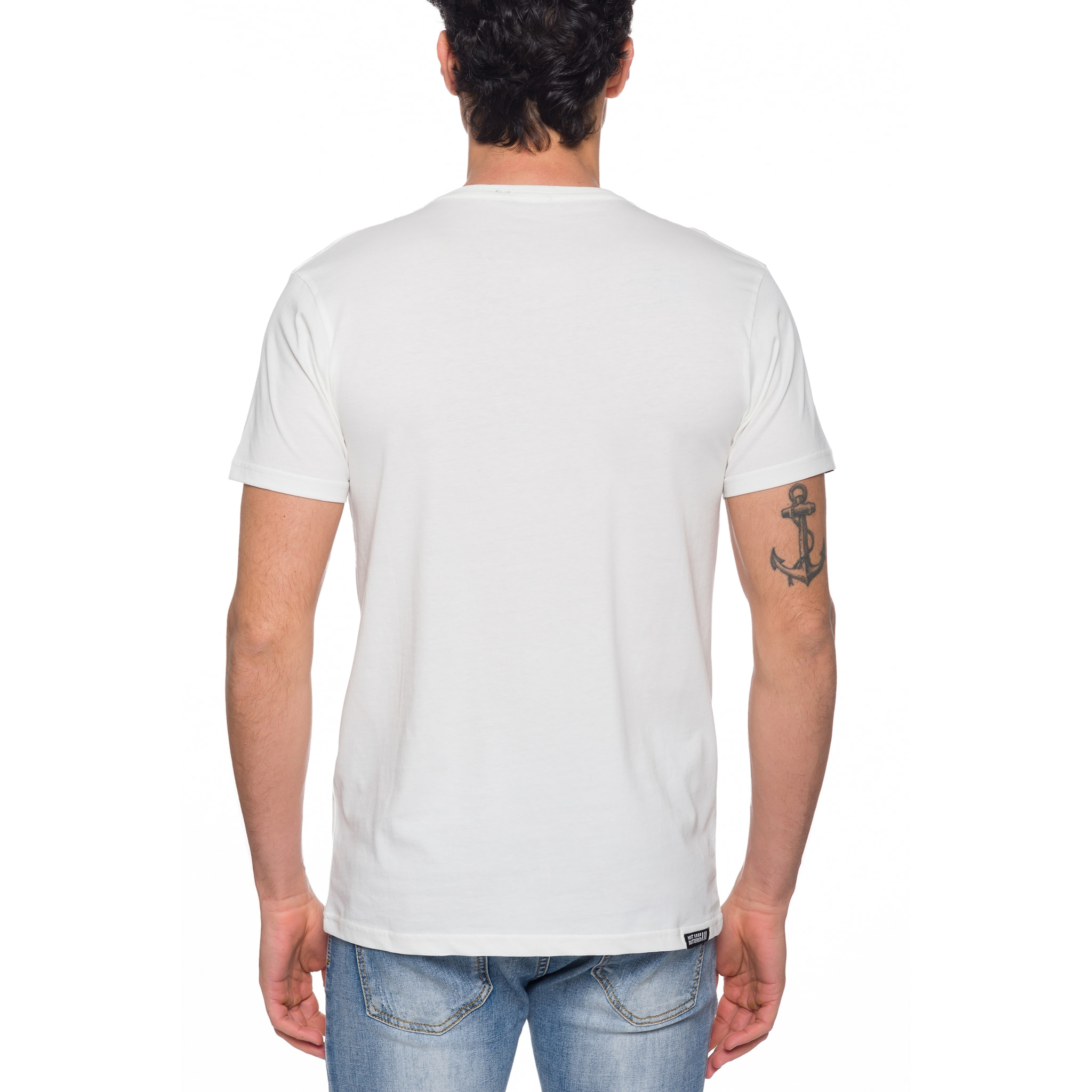 T-shirt in cotone 150 gr Hot Buttered Surflife Colore Bianco.