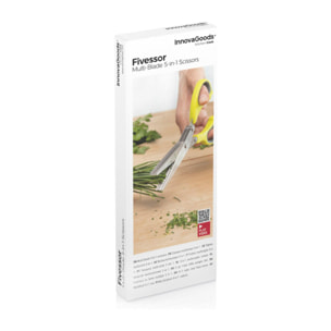 Ciseaux de Cuisine Multi-Coupe 5 en 1 Fivessor InnovaGoods