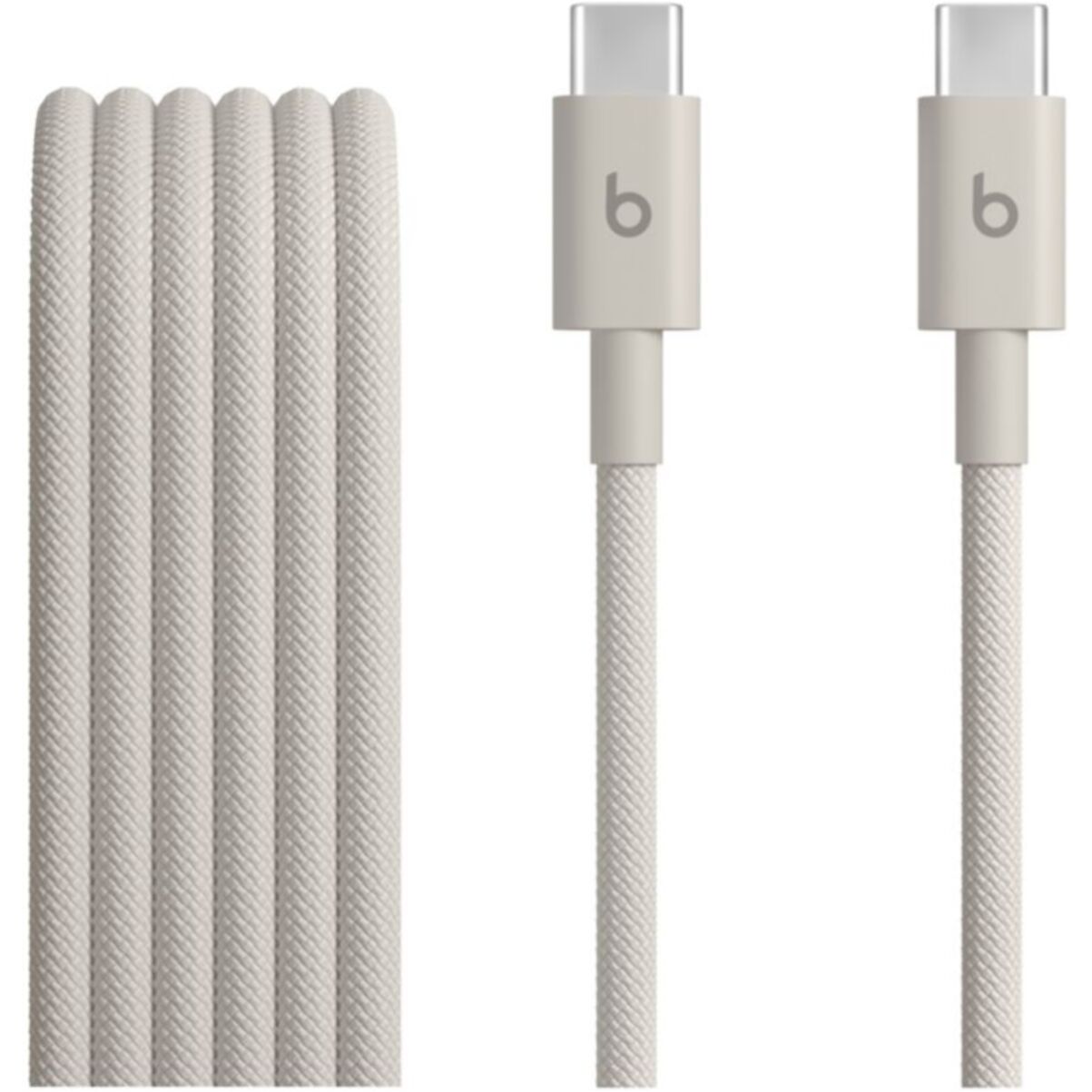 Câble de charge BEATS tissé USB-C vers USB-C 1M50 Gris éclair