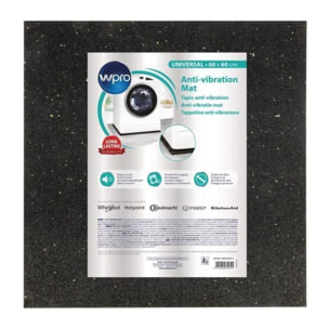 Tapis anti-vibration WPRO Universal 60cmx60cm