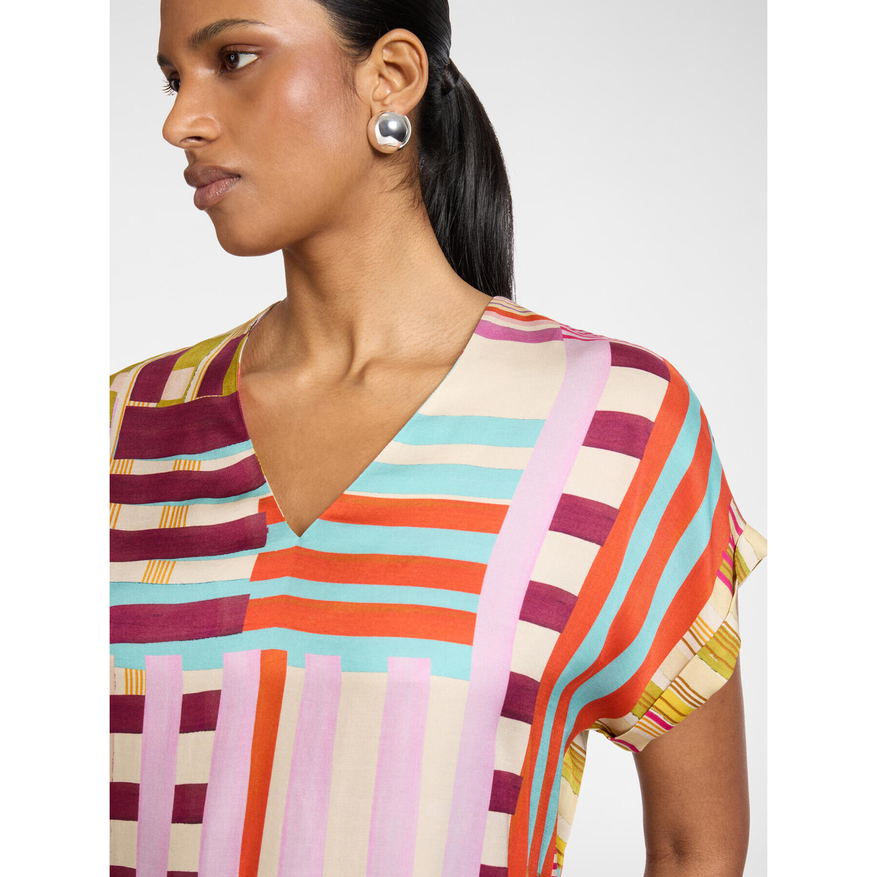 Elena Mirò - Blusa de viscosa estampada - Rosa