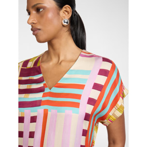 Elena Mirò - Blusa de viscosa estampada - Rosa