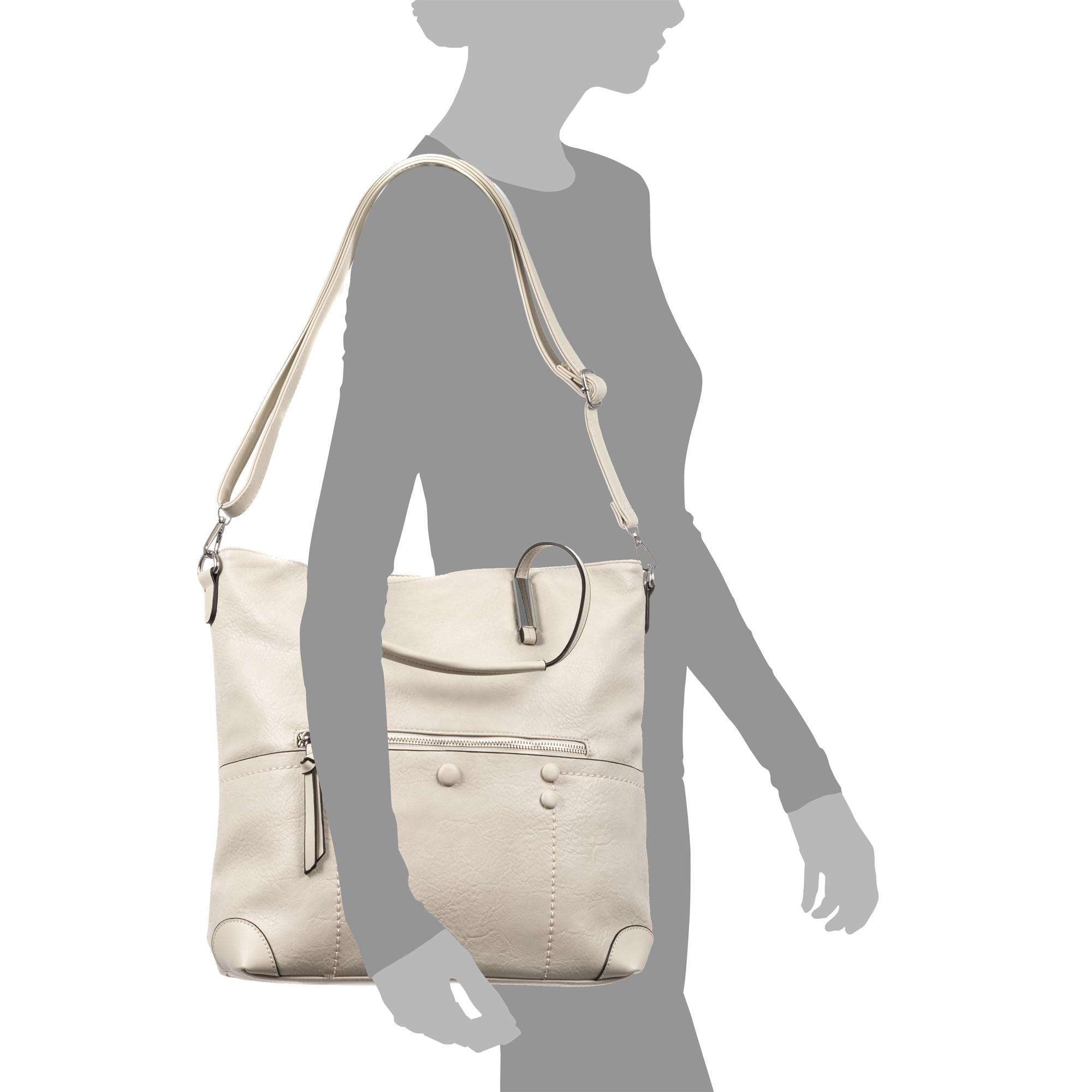 Bari Bolso Shopper Mujer. Tejido Piel Sintética PU