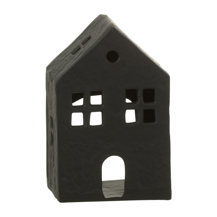 J-Line bougeoir Maison - aluminium - noir