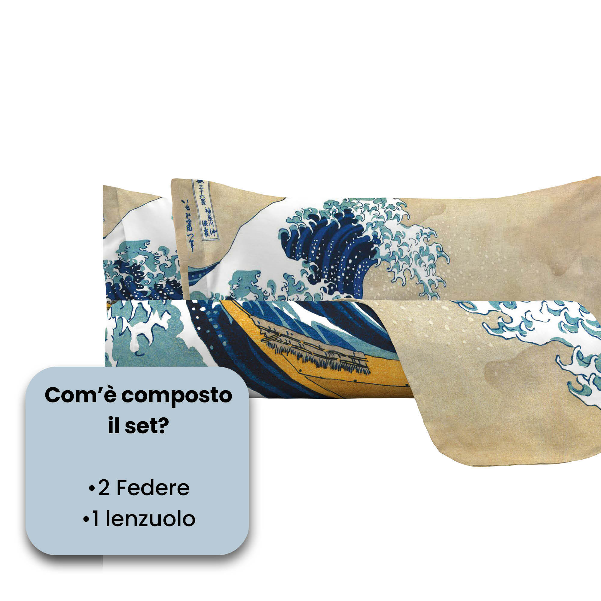 PARURE LETTO SOGNI D'AUTORE, Stampa Digitale, 100% Cotone - 51