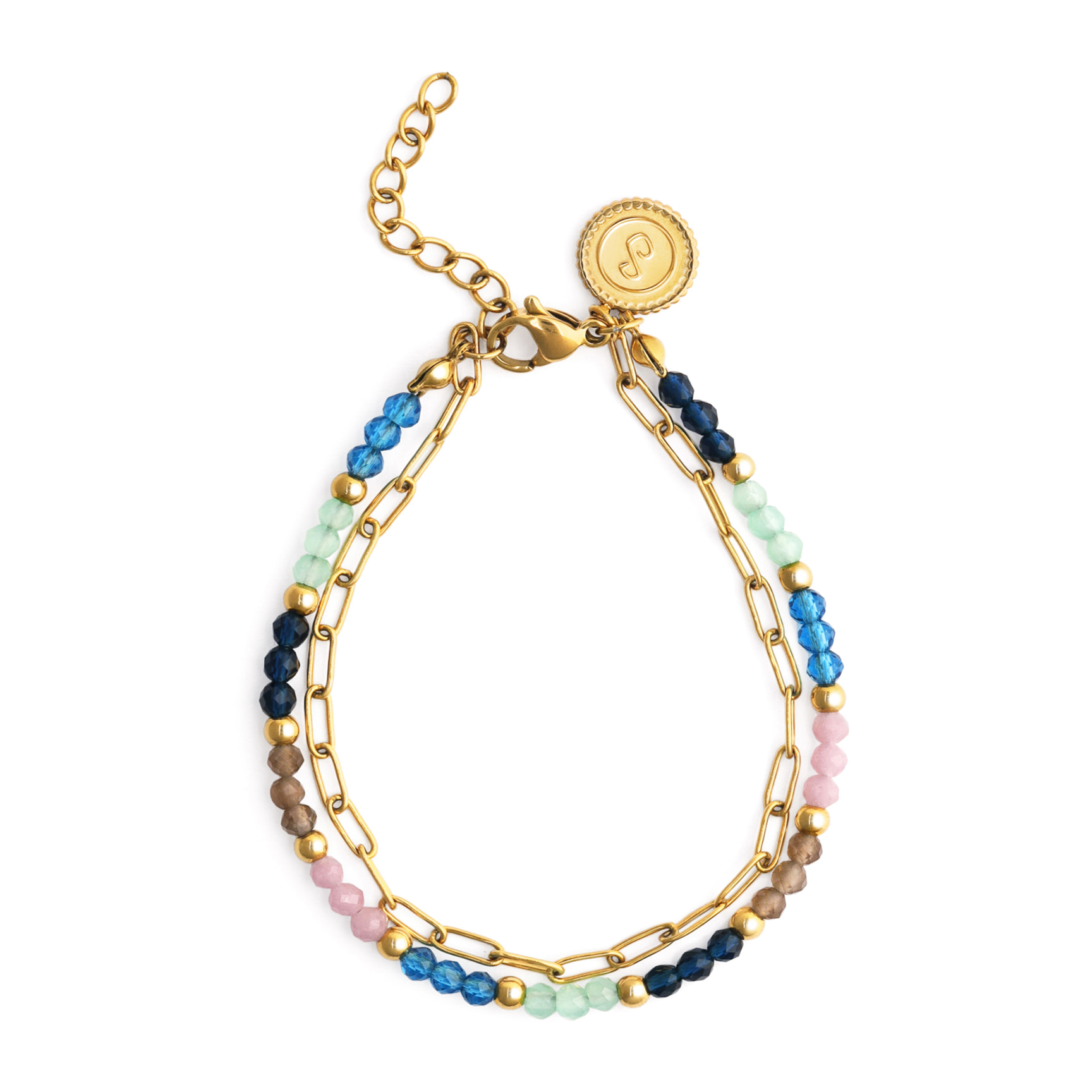 Bracciale Dye Dots Bruma Acciao Placcato Oro