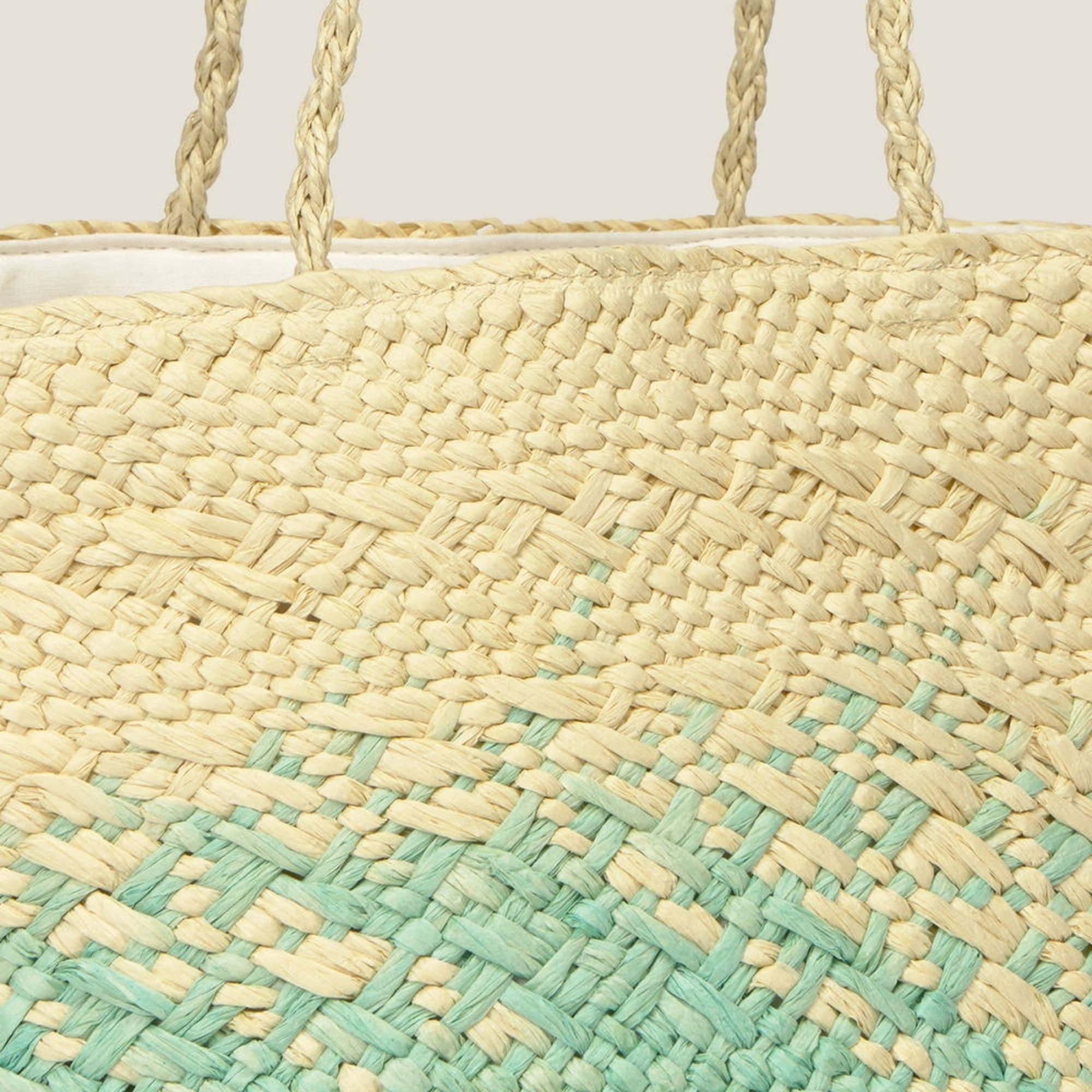 Bolso de playa papel Lilita color azul aqua Papel