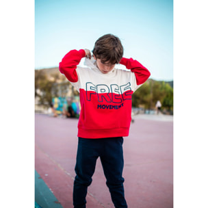 Felpa Per Bambini Rosso Libero