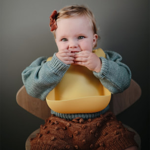 Mushie Babero Silicona Solid