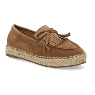 Alpargata mujer flecos suela de esparto
